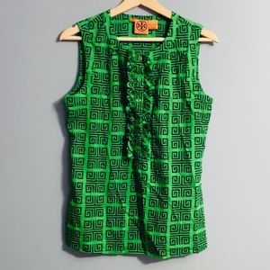 Tory Burch Womens Sleeveless Blouse Size 8